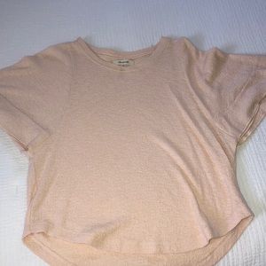 Light pink Madewell top barely worn